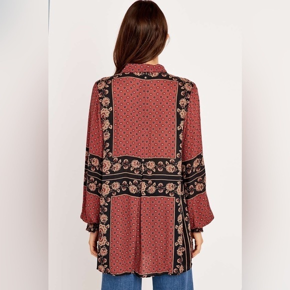 Free People Dobby Changing Times Tunic Brick Combo‎ - Picture 3 of 7